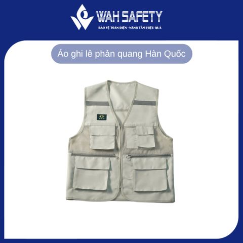 Áo Ghi Lê Phản Quang Kỹ Sư Bảo Hộ Lao Động - Chất Liệu Bền, Thoáng Mát, In Logo Theo Yêu Cầu, Free Size cho Nam Nữ
