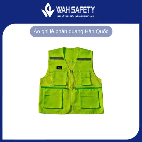 Áo Ghi Lê Phản Quang Kỹ Sư Bảo Hộ Lao Động - Chất Liệu Bền, Thoáng Mát, In Logo Theo Yêu Cầu, Free Size cho Nam Nữ