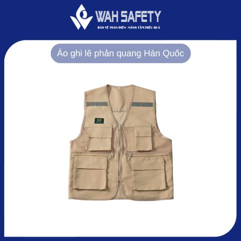 Áo Ghi Lê Phản Quang Kỹ Sư Bảo Hộ Lao Động - Chất Liệu Bền, Thoáng Mát, In Logo Theo Yêu Cầu, Free Size cho Nam Nữ