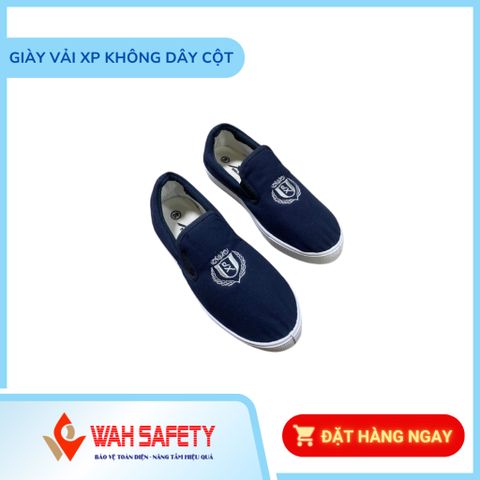 Giày Vải Lao Động Mềm Nhẹ Màu Xám Đen Cho Nam Nữ - Thoải Mái, Dễ Vệ Sinh, Kiểu Dáng Tiện Lợi