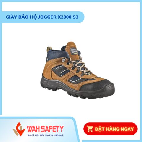 Giày Bảo Hộ Lao Động Nam Jogger X2000 S3 - Chống Tĩnh Điện, Dập Ngón, Trơn Trượt, An Toàn Cho Ngành Công Nghiệp