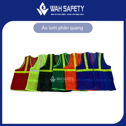Áo Lưới Phản Quang An Toàn - Chất Liệu Polyester/Nylon, Được Thiết Kế Dễ Dàng Mặc, Tăng Cường Nhận Diện Ban Đêm trong Công Trình và Hoạt Động Ngoài Trời