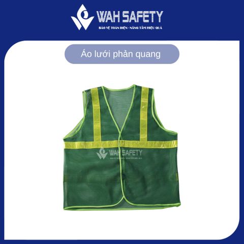 Áo Lưới Phản Quang An Toàn - Chất Liệu Polyester/Nylon, Được Thiết Kế Dễ Dàng Mặc, Tăng Cường Nhận Diện Ban Đêm trong Công Trình và Hoạt Động Ngoài Trời