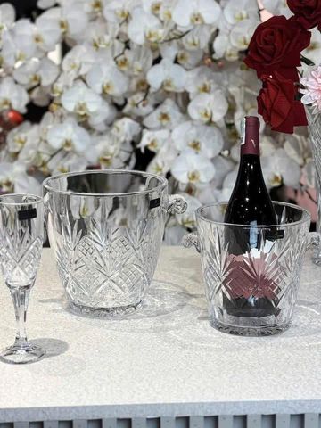 Xô Đá Pha Lê Không Chì Killarney Crystal - Thiết Kế Sang Trọng, An Toàn Cho Sức Khỏe, Phù Hợp Decor Bar, Quà Tặng Sang Trọng