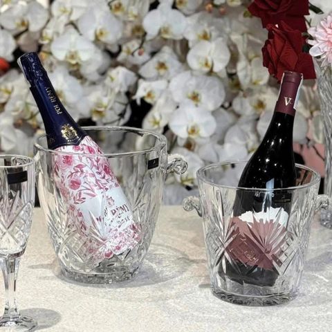 Xô Đá Pha Lê Không Chì Killarney Crystal - Thiết Kế Sang Trọng, An Toàn Cho Sức Khỏe, Phù Hợp Decor Bar, Quà Tặng Sang Trọng