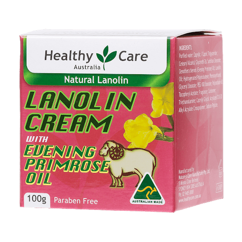 Kem Dưỡng Ẩm Nhau Thai Cừu Healthy Care Lanolin Cream With Evening Primrose Oil 100g