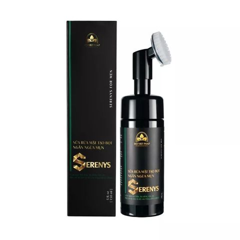 Sữa Rửa Mặt Tạo Bọt Ngăn Ngừa Mụn Nam Serenys 150ml - Sản Phẩm Chăm Sóc Da Mặt Hiệu Quả Cho Phái Mạnh Việt Nam