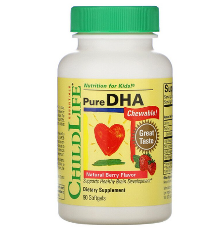 Viên bổ sung DHA ChildLife Natural Berry – Vị Dâu 90 viên - Mỹ - MẸ SÓC