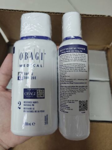 Nước Hoa Hồng Obagi Nuderm Toner Số 2 198ml - Giúp Làm Sạch, Cân Bằng Độ pH & Dưỡng Da Tươi Mát, Không Hóa Chất Độc Hại
