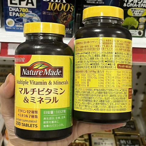 Vitamin tổng hợp Nature Made Multiple Vitamin & Minerals 200 viên