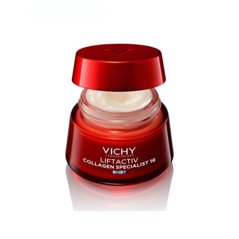 Kem Dưỡng Vichy Liftactiv Collagen Specialist Night 50ml - Giảm Nếp Nhăn, Sáng Da, Mờ Thâm Nám, Dưỡng Ẩm Da Ban Đêm