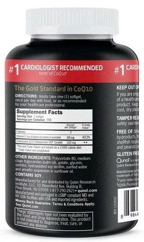 Viên Uống Hỗ Trợ Tim Mạch Qunol Ultra CoQ10 100mg - Tăng Cường Năng Lượng Và Sức Khỏe Tim Mạch Từ Mỹ