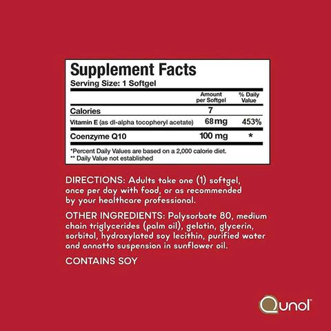 Viên Uống Hỗ Trợ Tim Mạch Qunol Ultra CoQ10 100mg - Tăng Cường Năng Lượng Và Sức Khỏe Tim Mạch Từ Mỹ