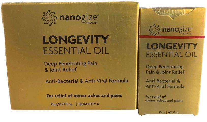 Dầu Lăn Thảo Dược Nanogize Longevity Essential Oil 21ml - Giảm Đau Khớp, Kháng Viêm, Hỗ Trợ Sức Khỏe Từ Thiên Nhiên