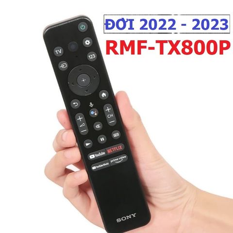 Điều khiển Tivi Sony Giọng Nói RMF-TX800P 2022-2023 - Remote Cao Cấp Hàng Chính Hãng, Tặng Pin, Phím Bấm Êm