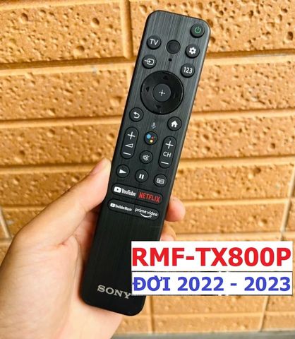 Điều Khiển Remote Tivi Sony RMF-TX800P - Giọng Nói 2022-2023 - Cao Cấp, Phím Bấm Êm, Hàng Mới Tặng Kèm Pin