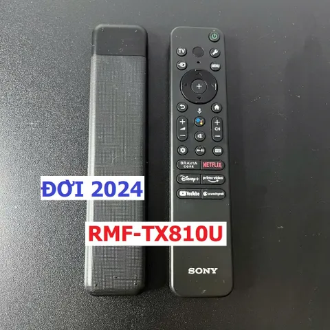 Điều Khiển Tivi Sony RMF-TX810U 2024 - Remote Giọng Nói Cao Cấp Fullbox, Tặng Pin - Tương Thích 4K, 8K, Giọt Bấm Êm