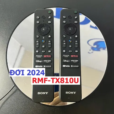 Điều Khiển Tivi Sony RMF-TX810U 2024 - Remote Giọng Nói Cao Cấp Fullbox, Tặng Pin - Tương Thích 4K, 8K, Giọt Bấm Êm