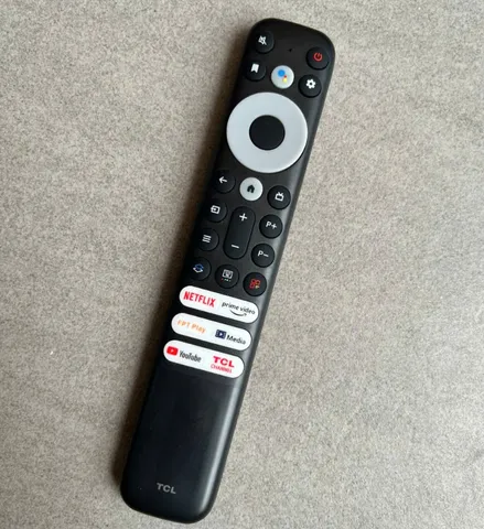 Điều Khiển Remote Tivi TCL Giọng Nói 3 Nút Trắng Dài Smart TV - Phiếm Bấm êm, Tặng Kèm Pin - Phụ Kiện Tivi Chính Hãng