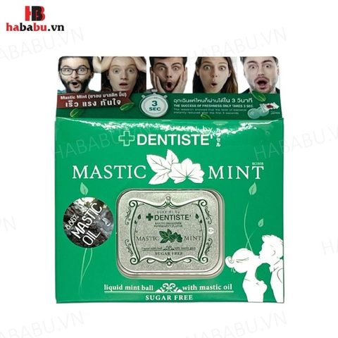 Kẹo Dentiste Mastic Mint (Love Mint) - Hỗ Trợ Tăng Cường Sinh Lực - Hộp 20 Viên Chính Hãng Từ Mỹ