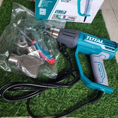 Máy thổi hơi nóng Total 2000W - Công cụ đa năng 220-240V với 3 cấp nhiệt độ và phụ kiện đi kèm - Dụng cụ tiện ích cho mọi gia đình