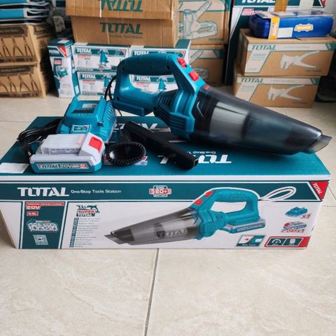 Máy Hút Bụi Không Dây 0.5L Total TVLI20126 - Công Nghệ Hệ Sinh Thái 20V, Hút Mạnh Mẽ, Pin Sạc Nhanh, Dọn Dẹp Hiệu Quả