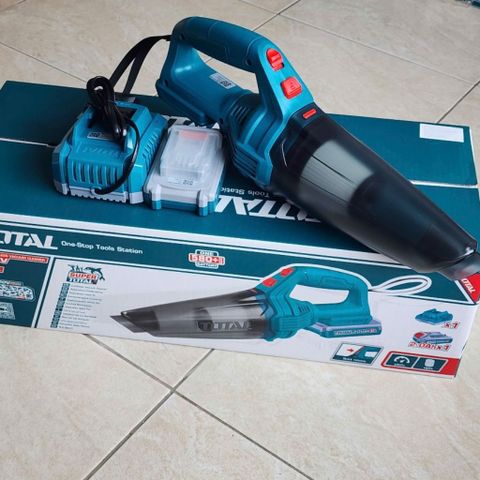 Máy Hút Bụi Không Dây 0.5L Total TVLI20126 - Công Nghệ Hệ Sinh Thái 20V, Hút Mạnh Mẽ, Pin Sạc Nhanh, Dọn Dẹp Hiệu Quả