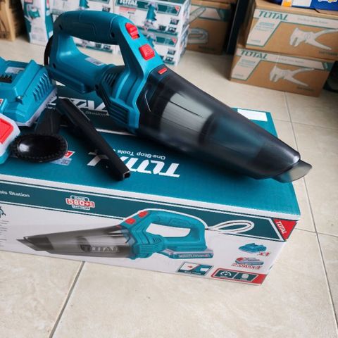 Máy Hút Bụi Không Dây 0.5L Total TVLI20126 - Công Nghệ Hệ Sinh Thái 20V, Hút Mạnh Mẽ, Pin Sạc Nhanh, Dọn Dẹp Hiệu Quả