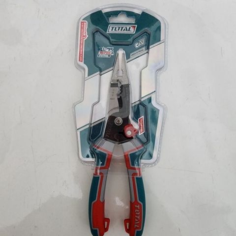 Kìm mũi nhọn 8 inch 6 trong 1 Total THTMF286 K - Dụng cụ đa năng chất lượng cao với tay cầm thoải mái và thiết kế tiện lợi.