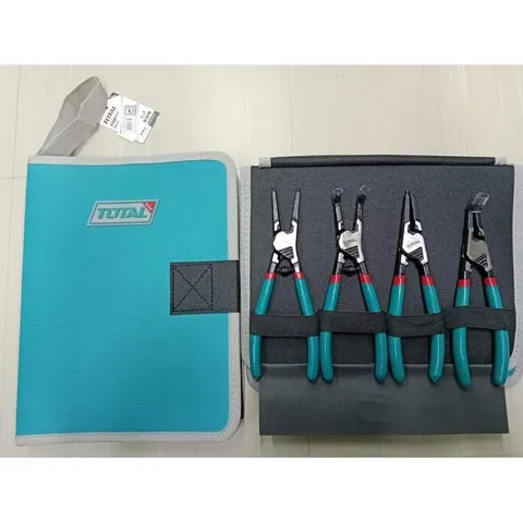Bộ kìm mở phe 180mm 4 chi tiết Total THTJ214042 - Dụng cụ tiện ích chất lượng cao bằng thép carbon, bảo hành 6 tháng