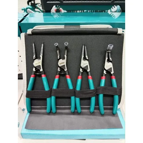 Bộ kìm mở phe 180mm 4 chi tiết Total THTJ214042 - Dụng cụ tiện ích chất lượng cao bằng thép carbon, bảo hành 6 tháng