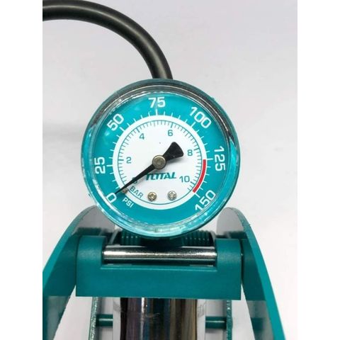 Bơm Hơi Đạp Chân Total TMPP5511 - Thiết Bị Bơm Xe Với Đầu Schrader, Presta, Dunlop - Độ Bền Cao, Kích Thước Tiện Dụng