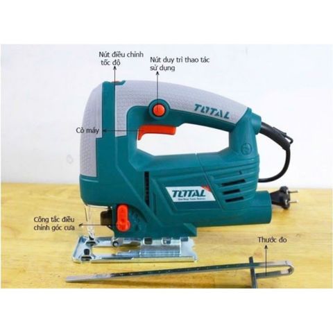 Máy cưa lọng Total TS206656 570W - Dụng cụ cắt gỗ và kim loại - Độ sâu cắt tối đa 65mm - Bảo hành 6 tháng