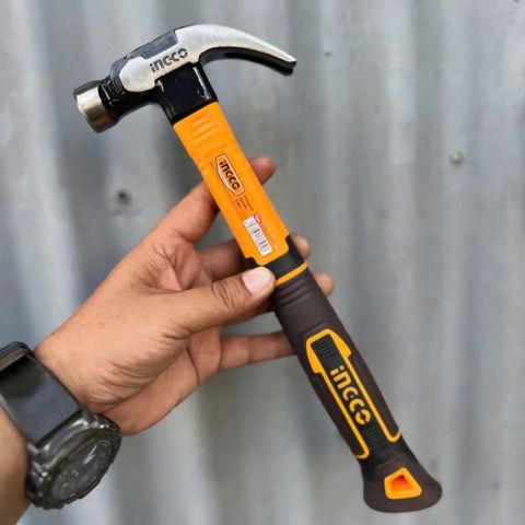 Búa Nhổ Đinh Ingco 220g Có Nam Châm - Dụng Cụ Tiện Ích Đầu Búa Rèn Thả, Tay Cầm Sợi Thủy Tinh Chắc Chắn