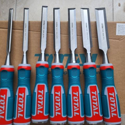 Bộ 7 Cây Đục Total Cr-V 9mm, 12mm, 14mm, 16mm, 19mm, 22mm, 25mm - Dụng Cụ Tiện Ích Chất Lượng Cao cho Người Làm Nghề