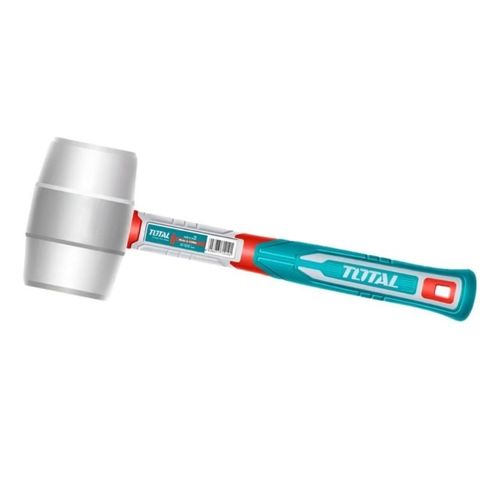 Búa Cao Su Trắng 220g Total THRUH6908 - Dụng Cụ Thao Tác An Toàn, Không Bắn Tia Lửa, Đầu Búa Mềm, Tay Cầm Thiết Kế Độc Đáo