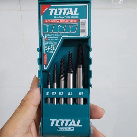 3-18mm Bộ mũi taro lấy ốc gãy 5 chi tiết Total TACSE0056 K