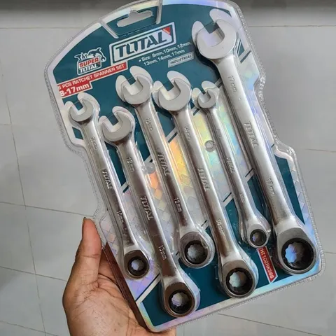 Bộ Cờ Lê Vòng Miệng Tự Động 8-17mm 6 Chi Tiết Total THT102RK566 - Dụng Cụ Chất Lượng Cao cho Ngành Cơ Khí