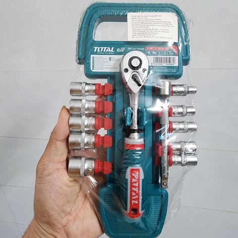 Bộ Cờ Lê Tự Động và Đầu Tuýp 12 Chi Tiết 1/4