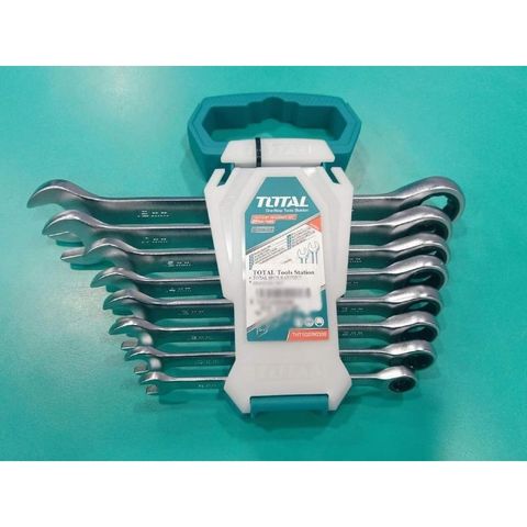 Bộ cờ lê vòng miệng 8-19mm 8 chi tiết Total THT102RK086 - Dụng cụ sửa chữa cơ khí chất lượng cao cho máy móc và công nghiệp