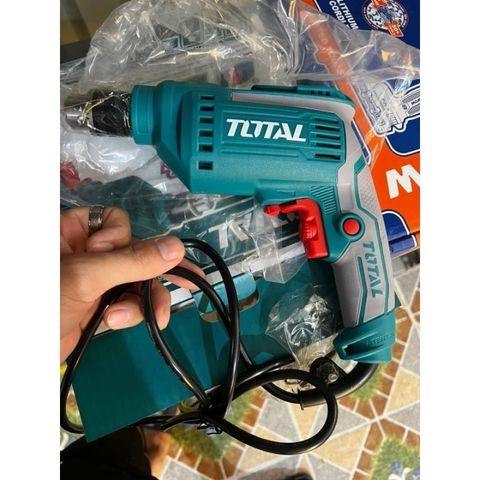 Máy khoan tốc độ cao 500W Total TD2051026E - Khả năng khoan 1.0-10mm, Tốc độ 0-3300rpm, Dụng cụ tiện ích chất lượng cao