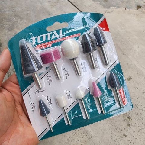 Bộ 10 Đá Mài Khuôn Tổng Hợp - Dụng Cụ Mài Cho Máy TG55061, TG513326, TG2006, TMGLI12011 - Chất Lượng Cao từ Total TAKB1001