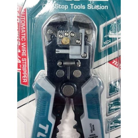Kìm Tuốt Dây Điện Phát Hiện Điện Áp Total THT152429 K - Dụng Cụ Tháo Lắp Dây 10AWG Đến 24AWG, Chức Năng Cắt và Uốn Thông Minh