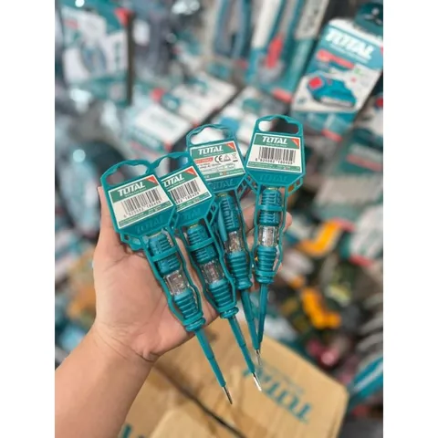 Bút Thử Điện Total THT291408/THT291908 - Dụng Cụ Đo Điện Nhỏ Gọn Chống Rỉ Sét, An Toàn và Bền Bỉ 140mm/190mm