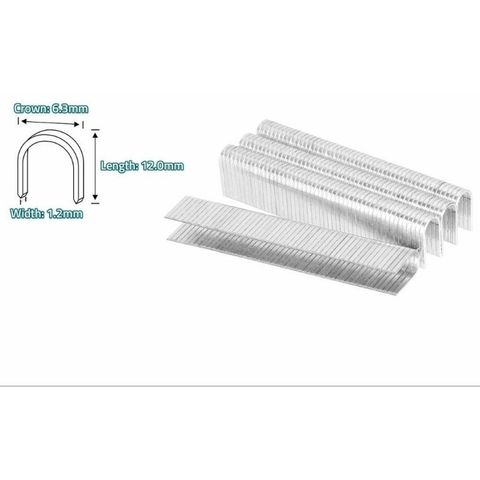 Đinh gim bấm chữ U 12mm Total THT39124 - 1000 cái/hộp - Màu trắng bạc, chất lượng cao, tiện ích văn phòng phẩm