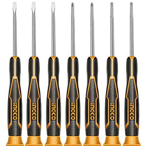 Bộ Tuốc Nơ Vít Điện Tử 7 Chi Tiết INGCO HKSD0718 - Dụng Cụ Sửa Chữa Đa Năng Cho Thợ Ghiền DIY