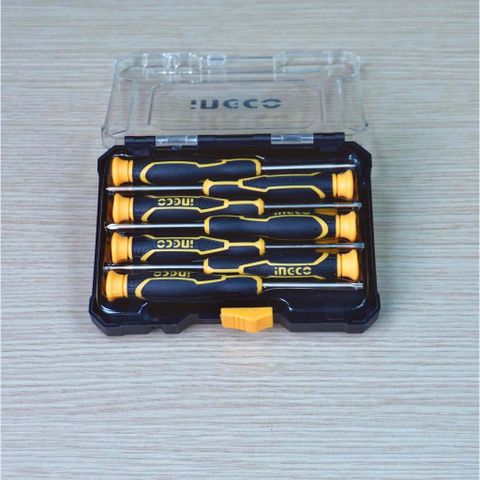 Bộ Tuốc Nơ Vít Điện Tử 7 Chi Tiết INGCO HKSD0718 - Dụng Cụ Sửa Chữa Đa Năng Cho Thợ Ghiền DIY