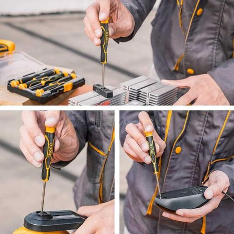 Bộ Tuốc Nơ Vít Điện Tử 7 Chi Tiết INGCO HKSD0718 - Dụng Cụ Sửa Chữa Đa Năng Cho Thợ Ghiền DIY