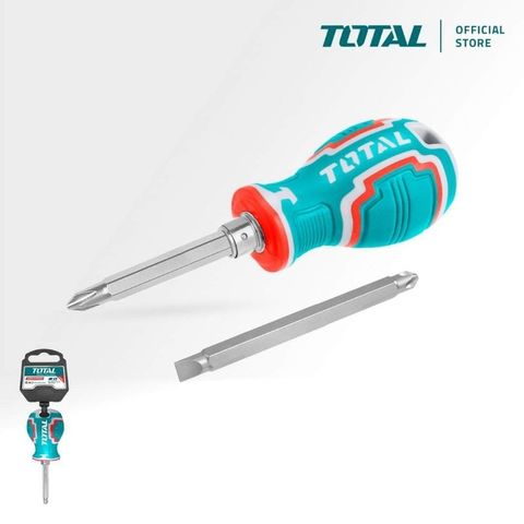 Tuốc Nơ Vít Đầu Dẹp và Bake Total THT250216 - Dụng Cụ Tiện Ích Thép CR-V, Tay Cầm Hoán Đổi Dễ Dàng