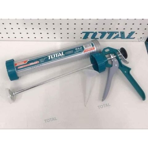 Súng Bơm Keo Silicon Thân Nhôm Total THT20112 - Dụng Cụ Tiện Ích 305mm x 55mm Chính Hãng Trung Quốc